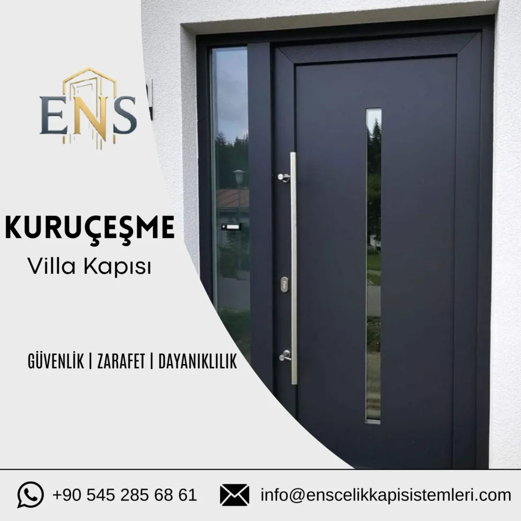 Kuruçeşme villa kapısı için Boğaz hattına uygun prestijli çelik villa kapısı modeli