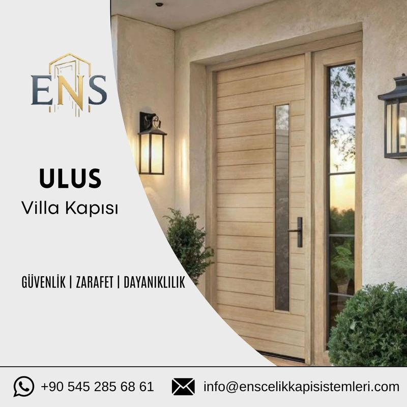 Ulus villa kapısı için modern ve güvenli çelik villa kapısı modeli