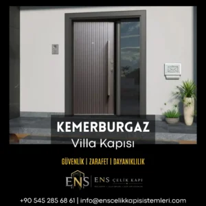 Kemerburgaz villa kapısı